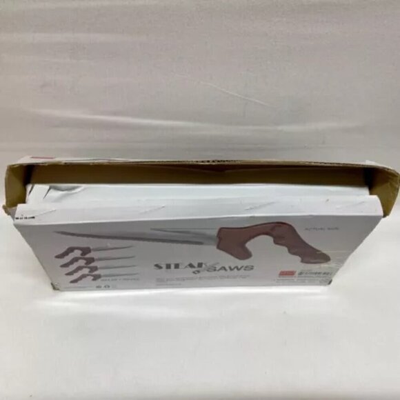 DCI Steak Saw Knife Set of 4 Knives Ergonomic Handle BBQ Decor Craft Inc. New - Picture 13 of 16